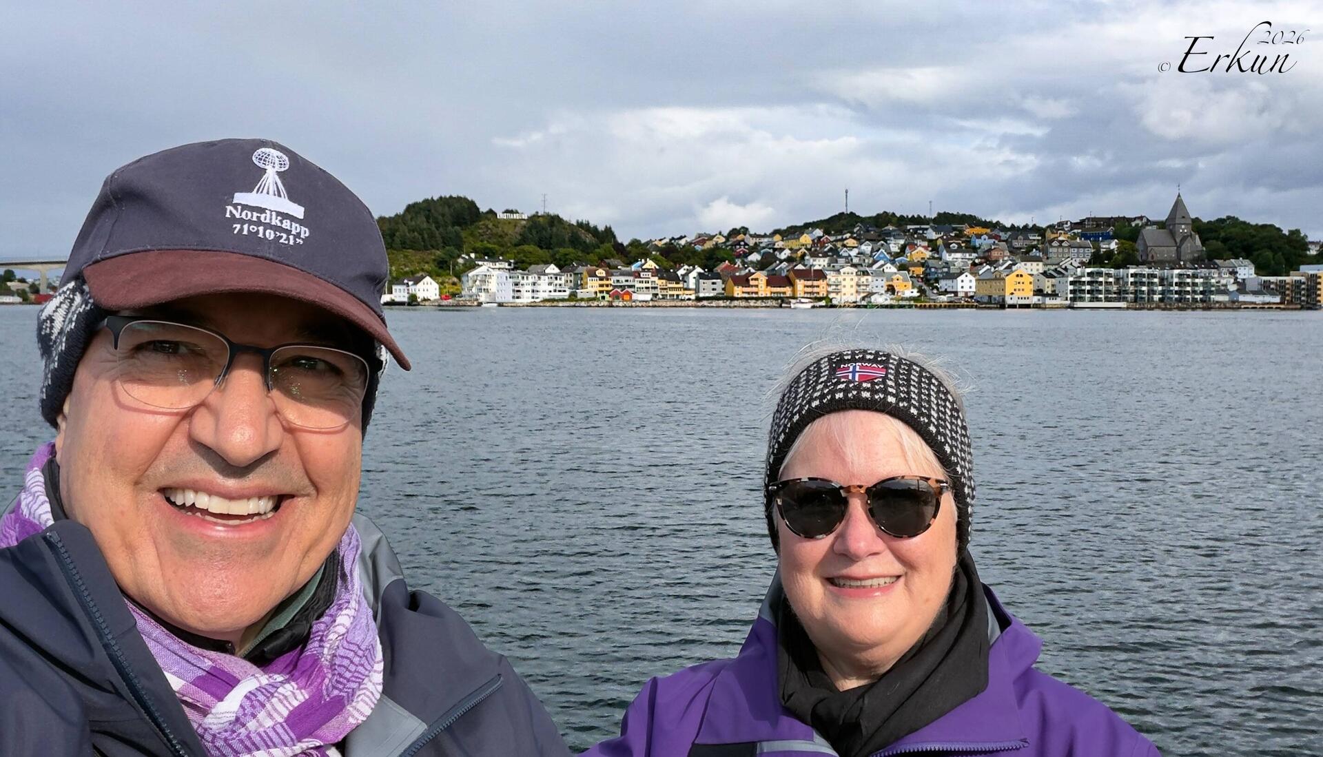 From Kirklandet with Nordlandet in the background — Kristiansund, Norway.