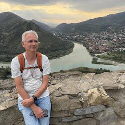 Micha vor dem Zusammenfluss von Aragvi und Kura