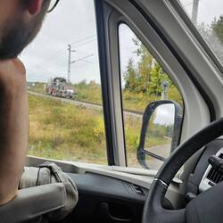 Da fahren ja wirklich auch mal Züge durch.