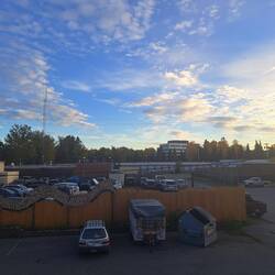 Sicht am Abend vom Hotel aus