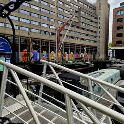 Straßenkunst ist hier auch Hoch im Kurs.