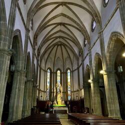 Inside the Igrexa do Santiago (Santiago de Vigo church)