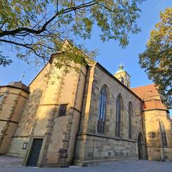 ...evang. Stadtpfarrkirche St. Johannis, ältestes und einziges erhaltenes mittelalterliches Bauwerk