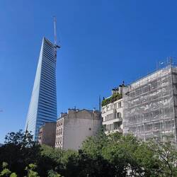 Just for contrast, a new 21st C building, Le Tour Triangle just outside the peripherique (ring road)