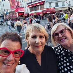 The Karitane girls reunion, Julie in the middle and Linda