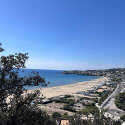Blick auf den Strand Geata