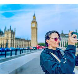 Ich fotografiere gerade das London Eye.