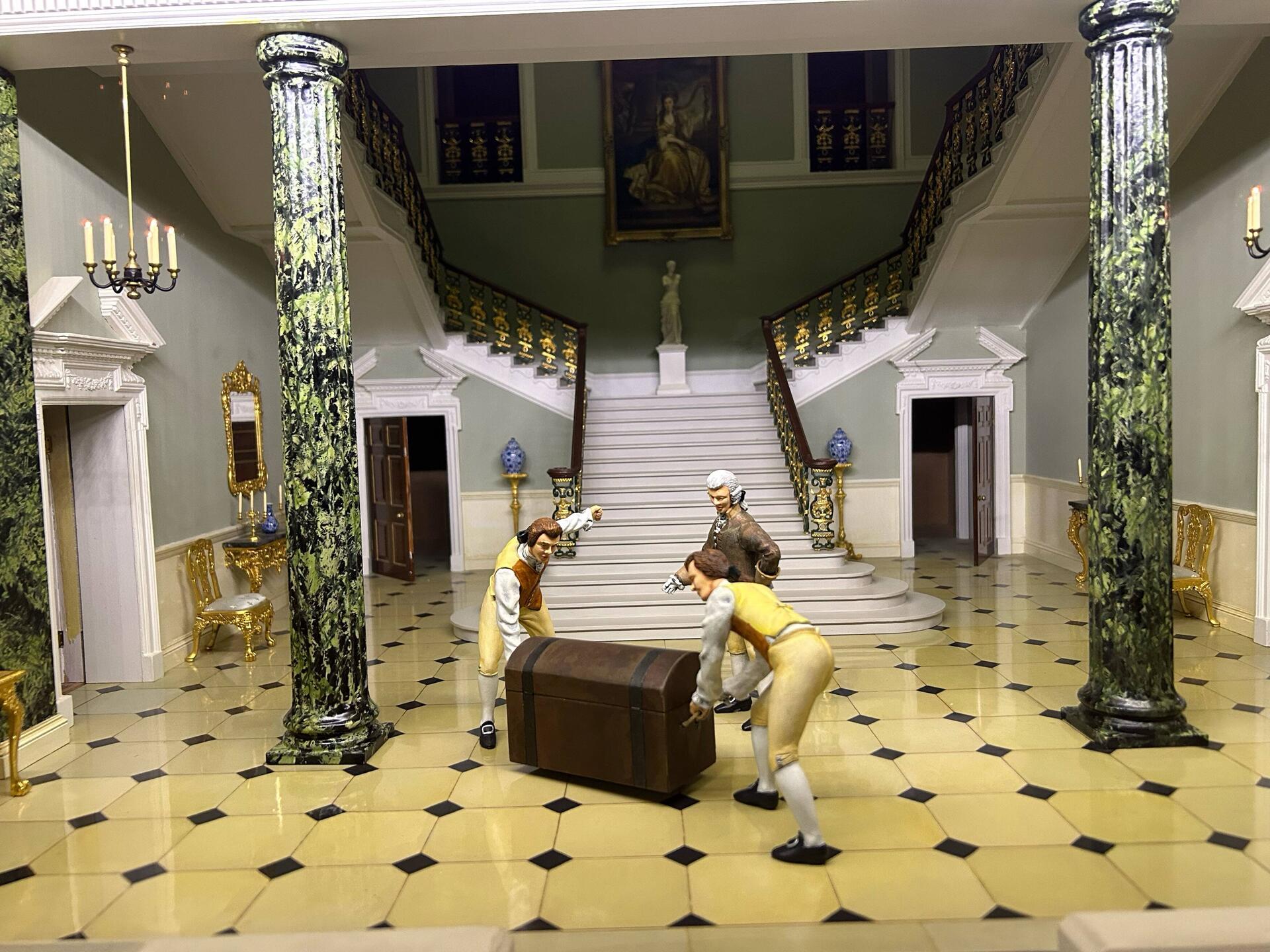 Miniature Historic Homes Exhibit at the gift shop complex at Hever castle