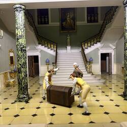 Miniature Historic Homes Exhibit at the gift shop complex at Hever castle