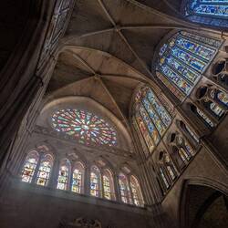 Leon cathedral is famous for its stained glass, you can see why