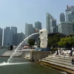 Merlion - Das offizielle Maskottchen von Singapur.