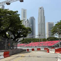 Morgen in einer Woche findet hier der Grosse Preis von Singapur in der Formel 1 statt.