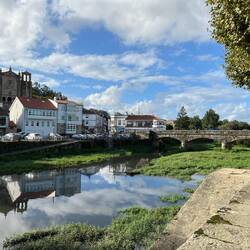 Looking across the Rio Sar