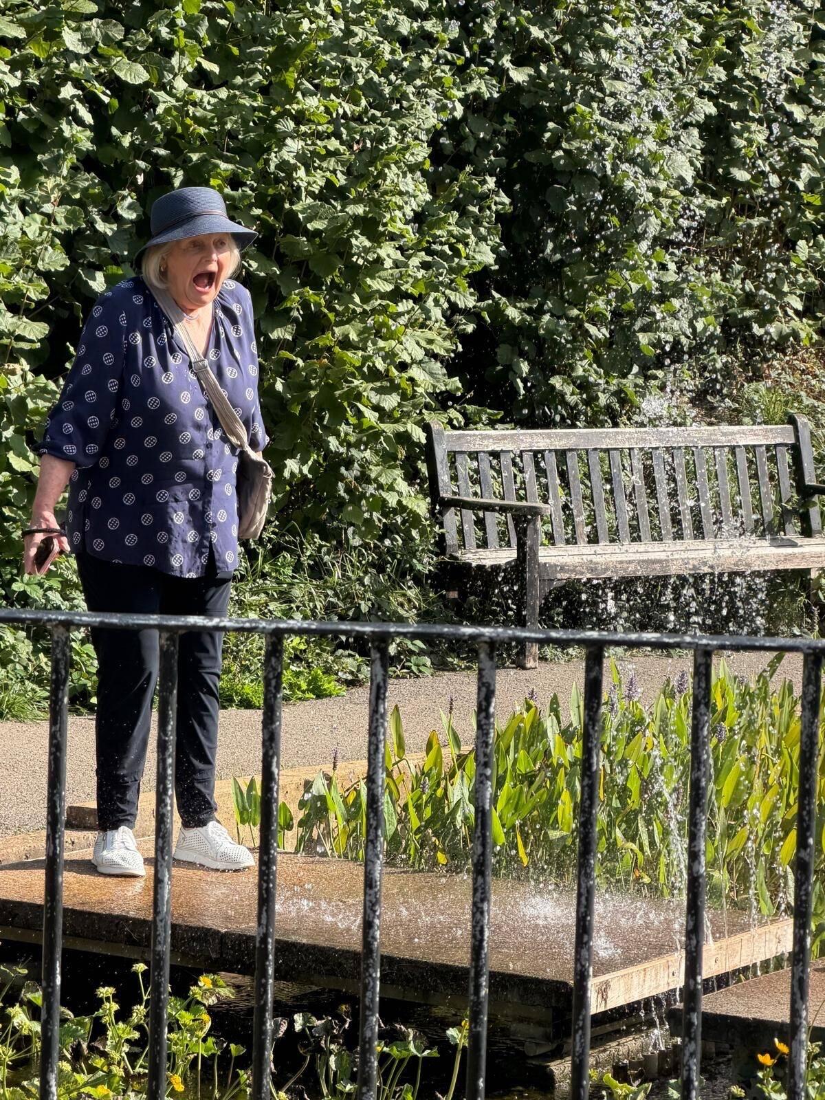 Water Maze at Hever - cold water surprise!