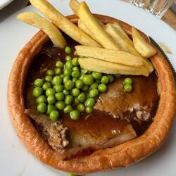 That's what you call Yorkshire Pudding. At Bailey's York.