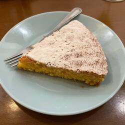 My first piece of Tarta de Santiago (Santiago cake)