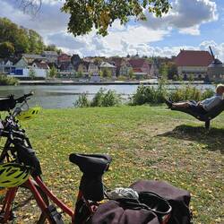 Wieder rüber übern Main und erst mal gechillt