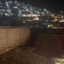 In einer Jazz Bar Mittwoch Abend mit Ausblick auf san Blas, mein liebstes Viertel von Cusco
