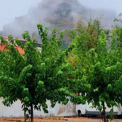 Castell de Cordona in den Wolken