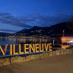 Abendessen in Villeneuve