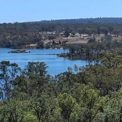 Other side of Wuruma Dam. You can see campsite