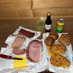 Vesper in der Hütte
