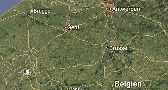 Übersicht Flandern (Antwerpen, Brügge, Gent)