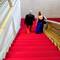 A stunning red carpet