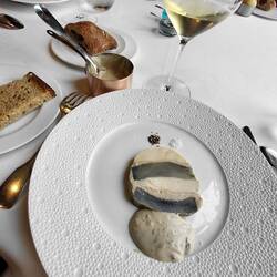 Roger and I had the chicken, foie gras, artichoke and truffle entree