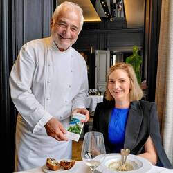 Anne with Guy Savoy