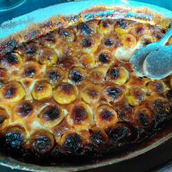 Plum clafoutis