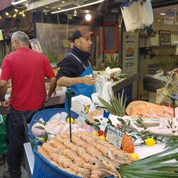 And the fish market is just next door
