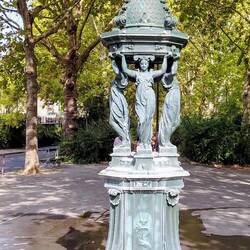 One of Paris' many Wallace fountains