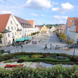 Blick auf den Marktplatz