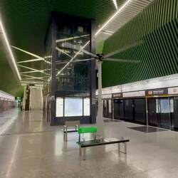 die U-Bahnstation neben meinem Appartement