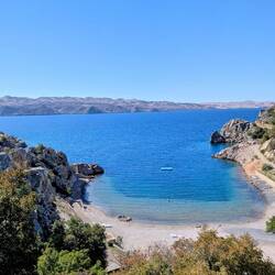 Hier haben wir gebadet, Tatinja Beach, Karlobac
