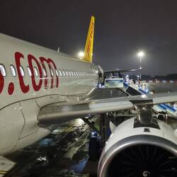 Beim Abflug wieder Regen