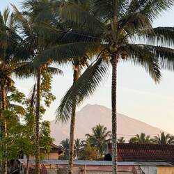 Der Rinjani zeigt sich vor meinem Abschied nochmal