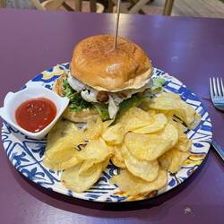 Not the burger and chips I expected
