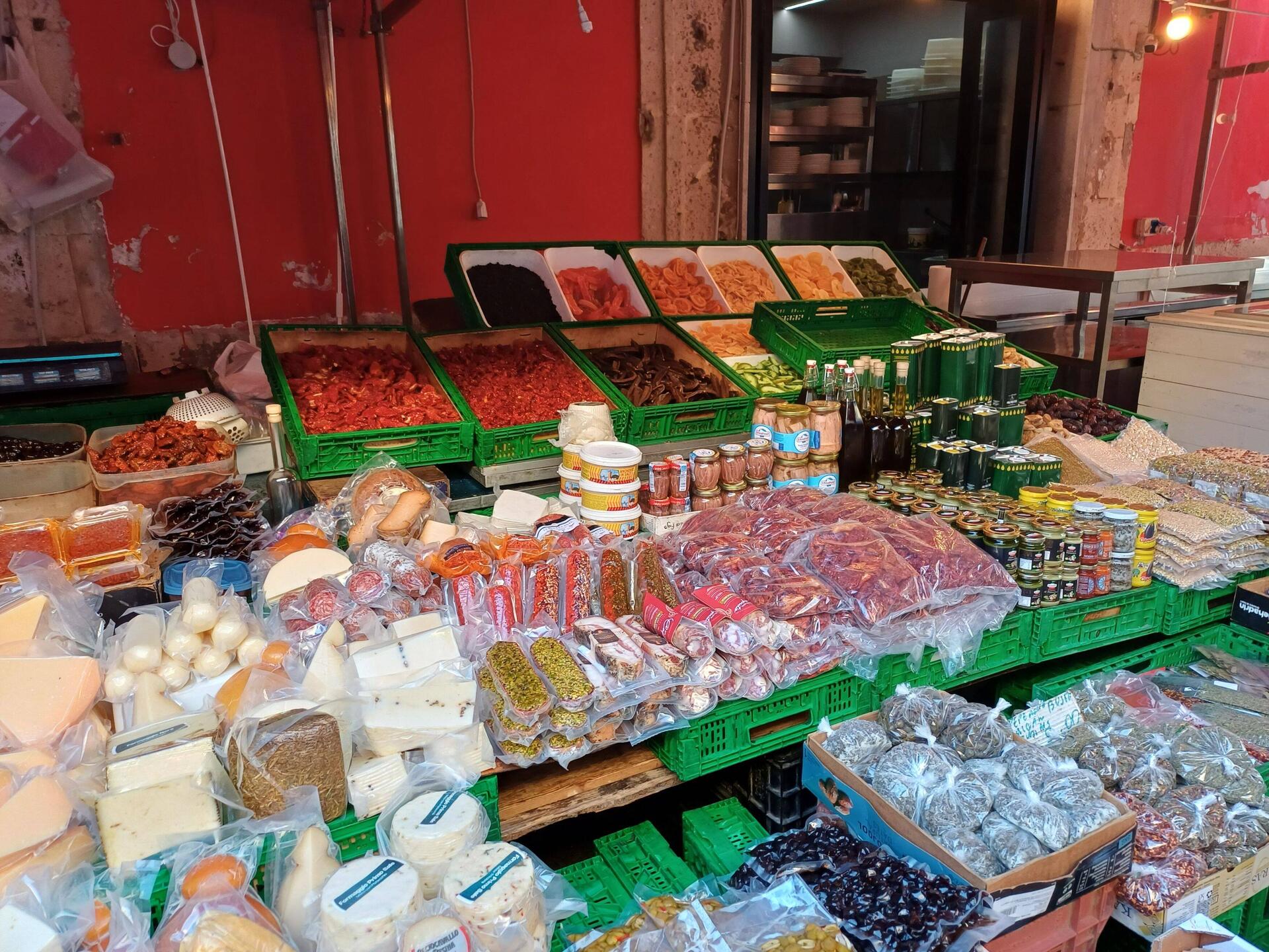 Spezialitäten auf dem Markt