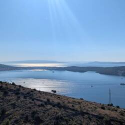 Blick auf die Bucht vor Trogir