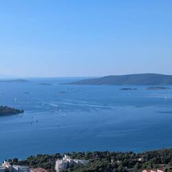 Blick auf die Bucht vor Trogir