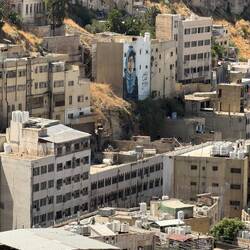 Amman is hilly, it's easy to burn calories although we weren't in the wild any more.