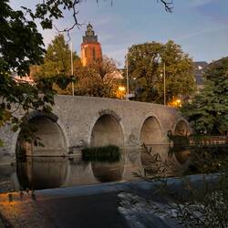 Alte Lahnbrücke und Dom Wetzlar
