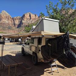 Campground in Springdale kurz vor dem Eingang zum Zion NP