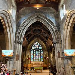 Interior of St Cuthbert's Church