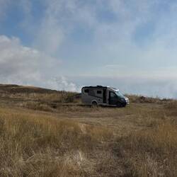 Unser Platz am Morgen, wir sind ganz allein in der Natur