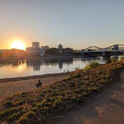 Abendstimmung am Rhein