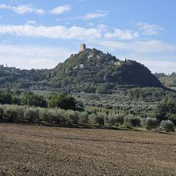 Rocco d'Orcia in the distance