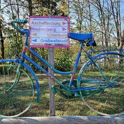 Weiter geht's nach Aschaffenburg, alles bestens ausgeschildert 😄👍